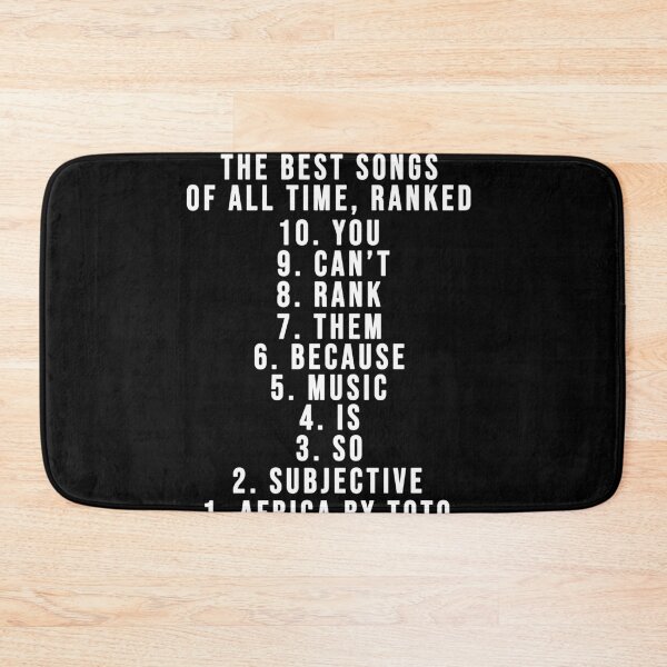Item preview, The best songs of all time ranked designed and sold by AmadaLevile.