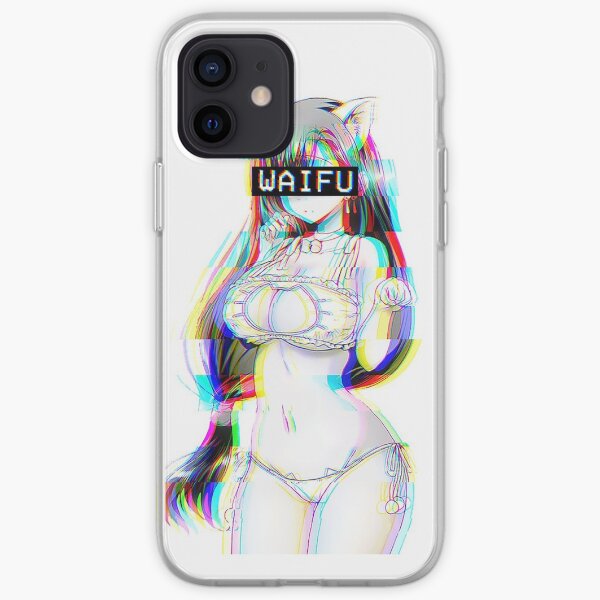 Waifu Anime Neko Cat Girl iPhone Soft Case