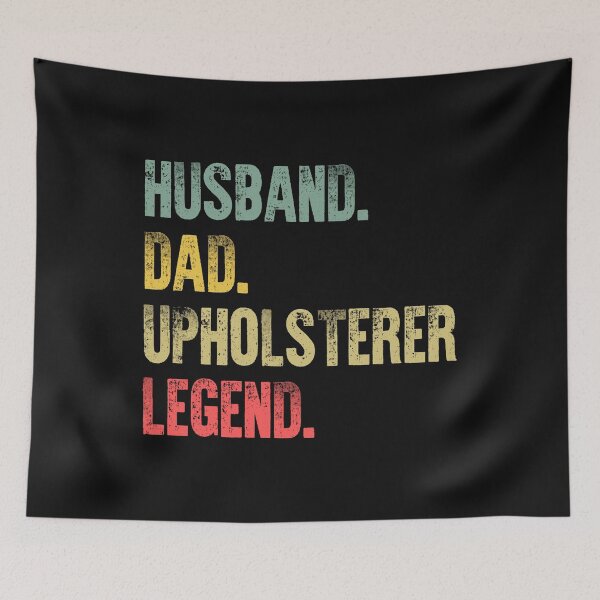 Item preview, Funny Men Vintage T Shirt Husband Dad Upholsterer Legend Retro designed and sold by Bendthetrend.