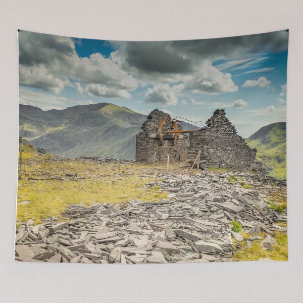 Item preview, Slate Quarry Ruin Snowdonia Wales designed and sold by AJEvans.