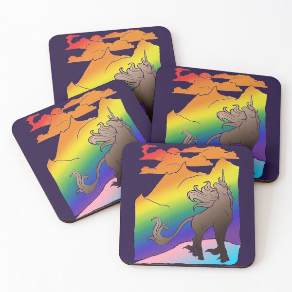 Item preview, Pride Mountain Unicorn designed and sold by BardicCat.
