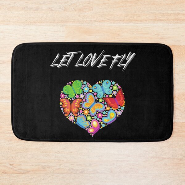 Item preview, Let Love Fly Butterfly Heart Colorful designed and sold by Two Left Hands Design.