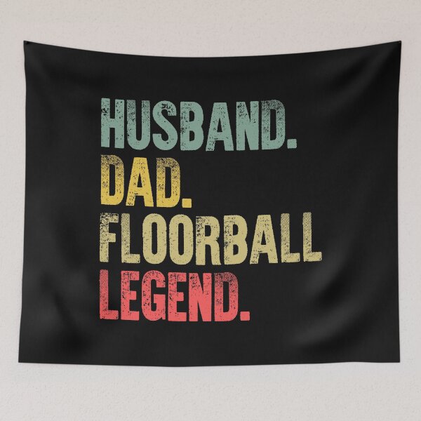 Item preview, Funny Men Vintage T Shirt Husband Dad Floorball Legend Retro designed and sold by Bendthetrend.