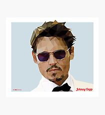 Johnny Depp Triangulation Vector Photographic Print