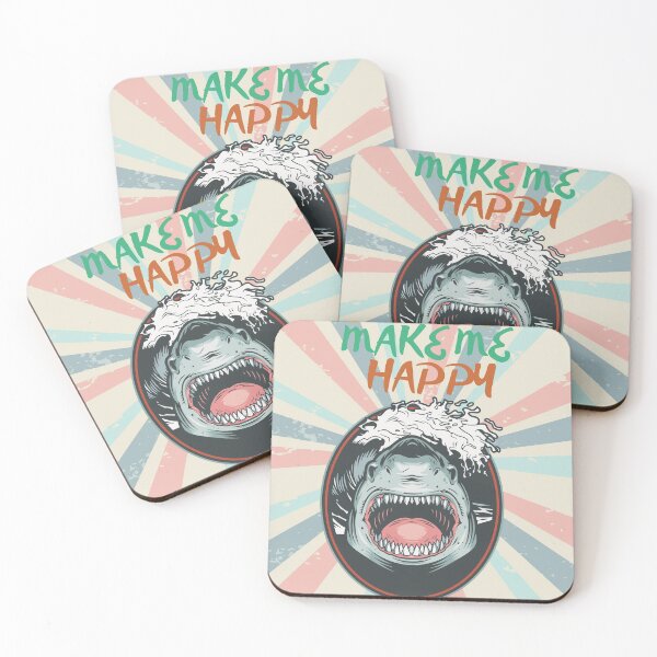 Item preview, Sharks Make Me Happy You Not So Much - Vintage  designed and sold by MariamBj.