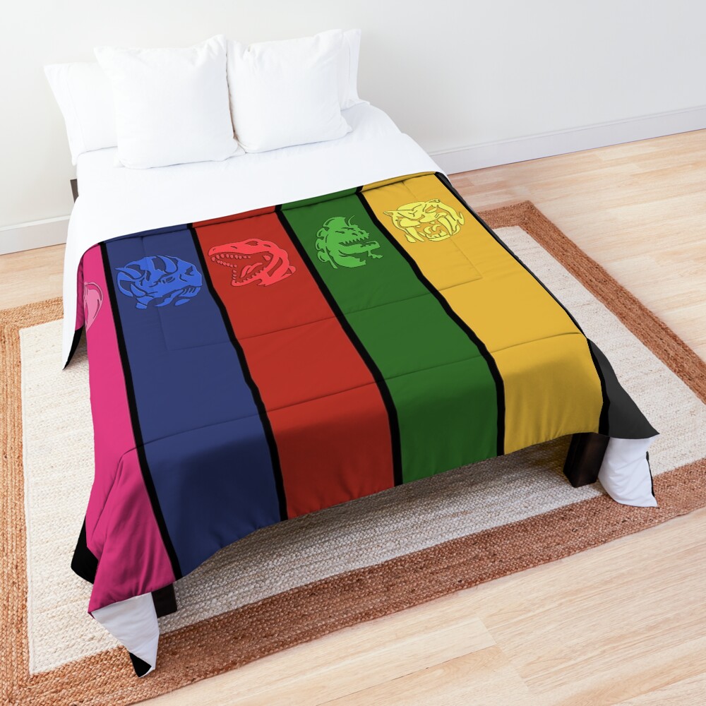 6 Colored Zord Coins Comforter