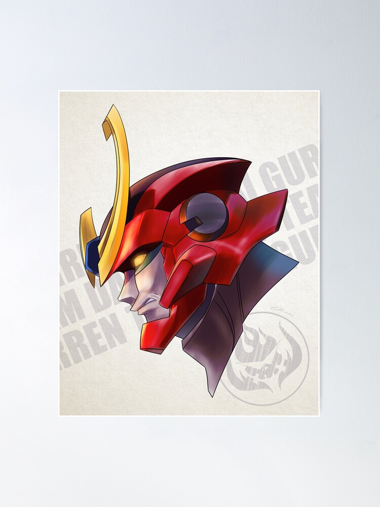 A Legacy Grey Version:Tengen Toppa Gurren Lagann Anime/Manga Poster for  Sale by vertei