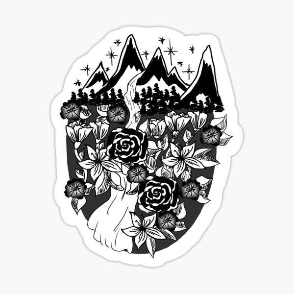 Item preview, mountainous flower designed and sold by katetaussig.