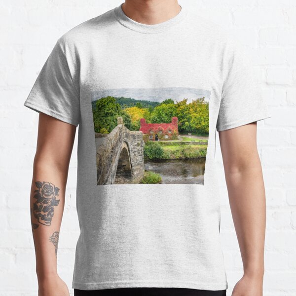 Autumn Tea House Llanrwst Wales Classic T-Shirt