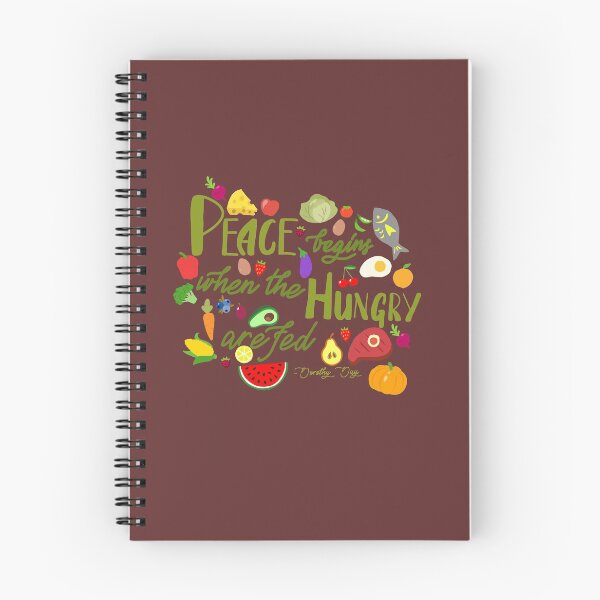Item preview, DONATE Peace Begins When the Hungry are Fed Quote designed and sold by Emily Boynton.