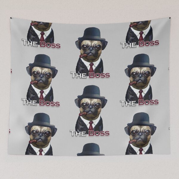 Item preview, Pug, the boss designed and sold by Adson Art Store.