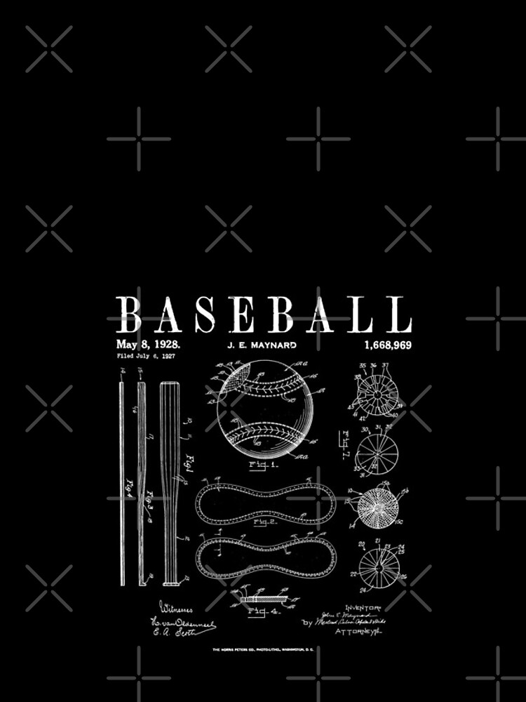 Baseball Patent Vintage Louisville Slugger Bat Wall Art 