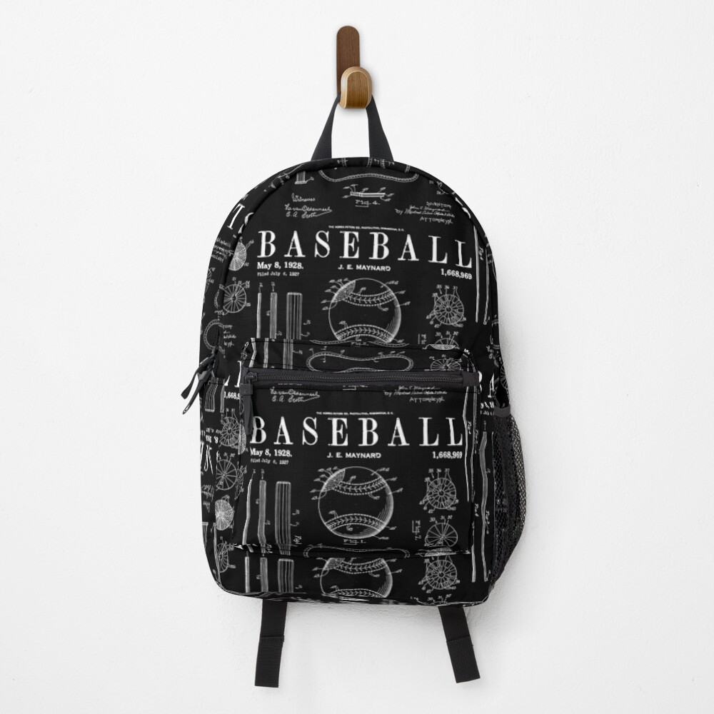 baseball print backpack