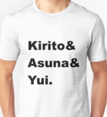 Kirito&Asuna&Yui. Unisex T-Shirt