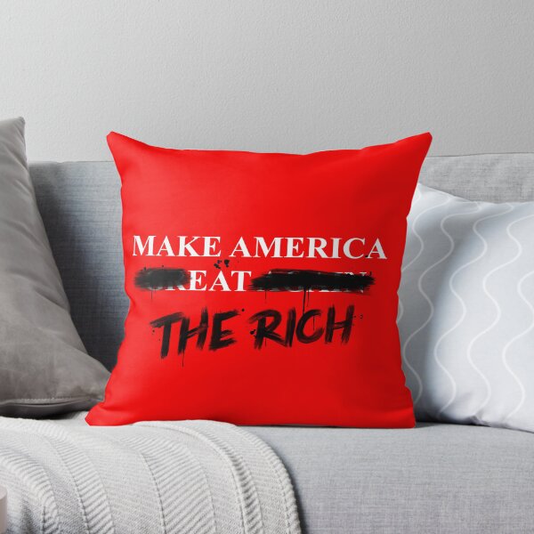 Make America Eat The Rich Throw Pillow