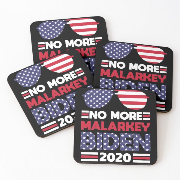 Item preview, Joe Biden for President 2020 No More Malarkey Funny Aviator US FLag BIDEN 2020 designed and sold by Noahlaz.