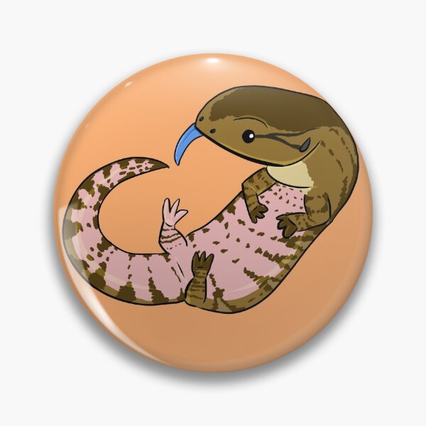 Item preview, Pink belly blue tongue skink! designed and sold by Nevada Ezell.