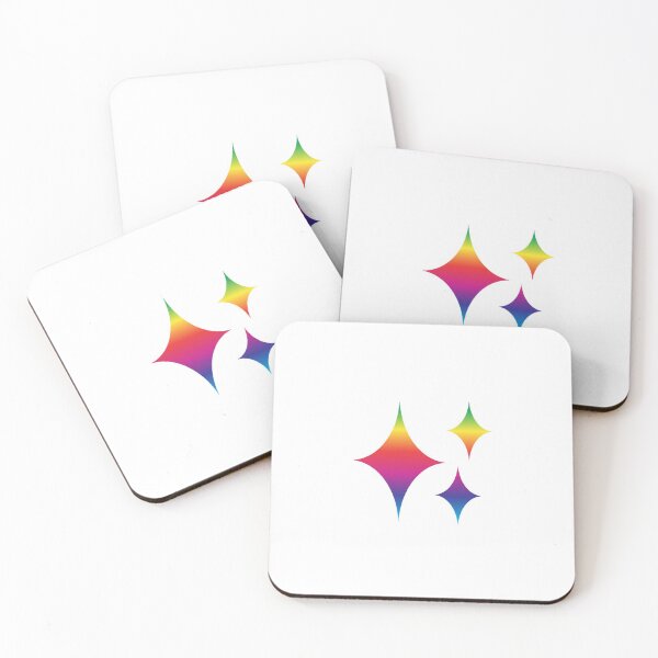 Item preview, Rainbow pride sparkles emoji designed and sold by Hawkite.