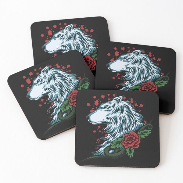 Item preview, wolf rose designed and sold by urbanstore69.