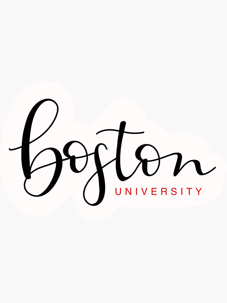 "Boston University" Sticker by ivywivy Redbubble