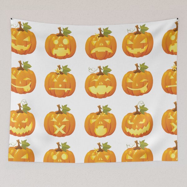 Item preview, Halloween Pumpkin Faces designed and sold by CatgoDigital.