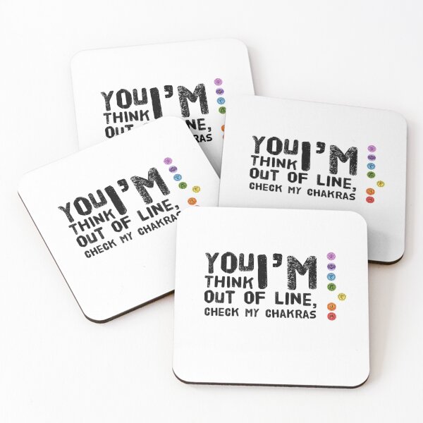 Item preview, yoga - chakra out of line -  with graphic  designed and sold by YogicFoods YogaMap.