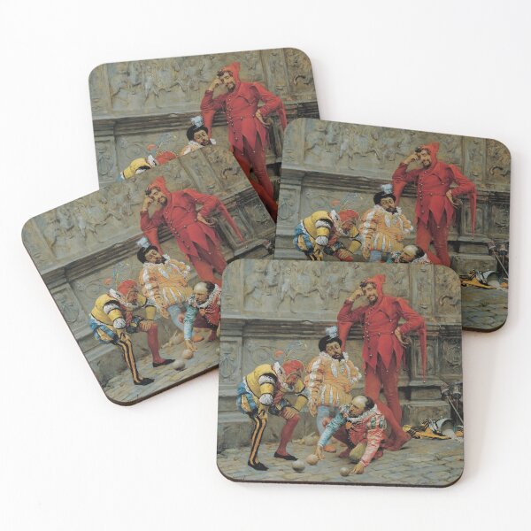 Item preview, Zamacois - Jesters Playing "Cochonnet" - BigArt designed and sold by BigArt.