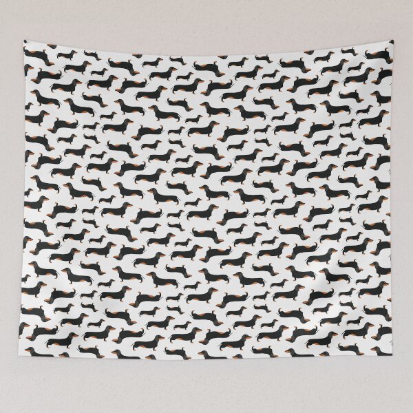 Item preview, Perros salchicha negros designed and sold by Daridara.
