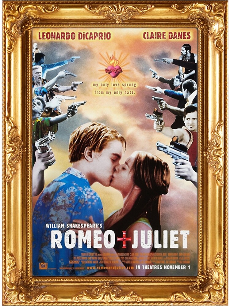 "Romeo + Juliet Poster Framed" Poster for Sale by HighCard Redbubble