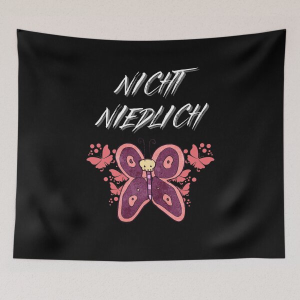Item preview, Nicht niedlich Butterfly Skull designed and sold by Two Left Hands Design.