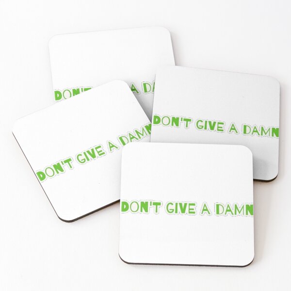 Item preview, "Don't give a damn" green text  designed and sold by Iamstar.