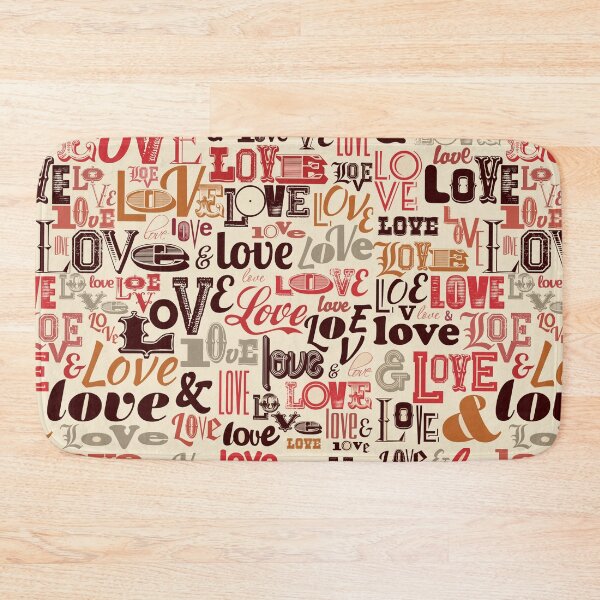 Item preview, Love Typography Brown designed and sold by SpiceTree.
