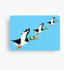 8-Bit Nintendo Duck Hunt 'Trio' Canvas Print