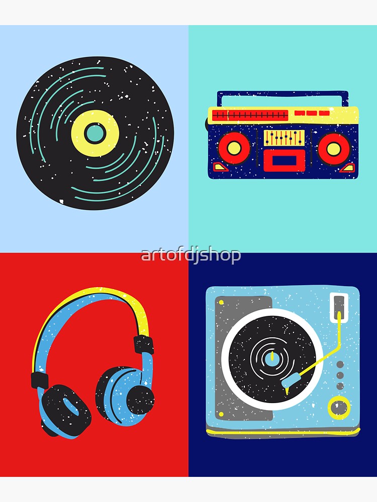 DJ Headphones, Music, Pop Art, Graffiti