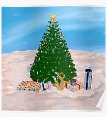 Christmas Tree and Presents Poster