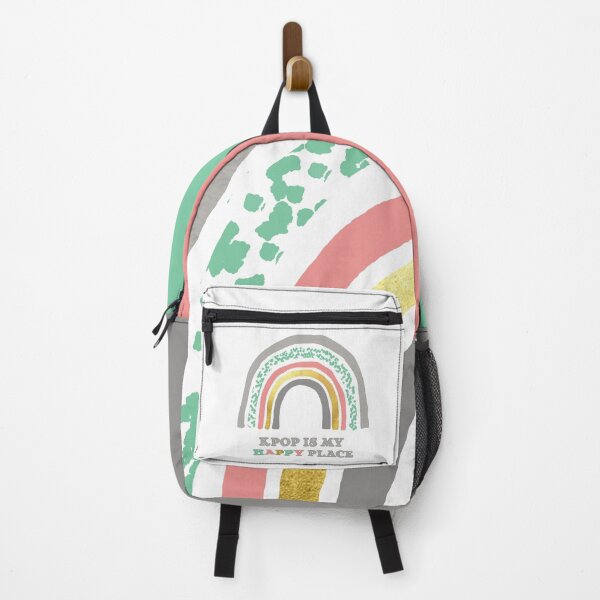 Item preview, KPOP IS MY HAPPY PLACE Cute ABSTRACT Pastel Rainbow Doodle designed and sold by SugarSaint.