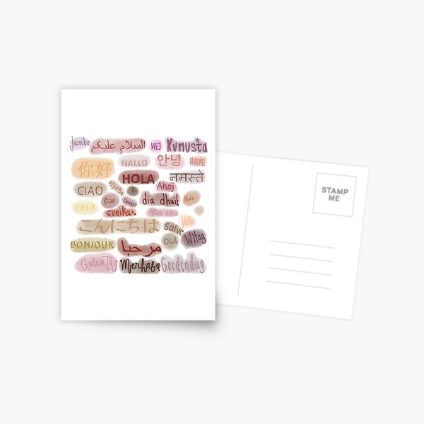 Item preview, Greetings in Different Languages designed and sold by ajberosil.