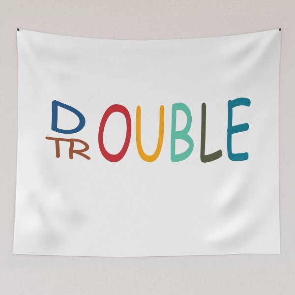 Item preview, Double trouble | 2023 | text designed and sold by aloresarts.