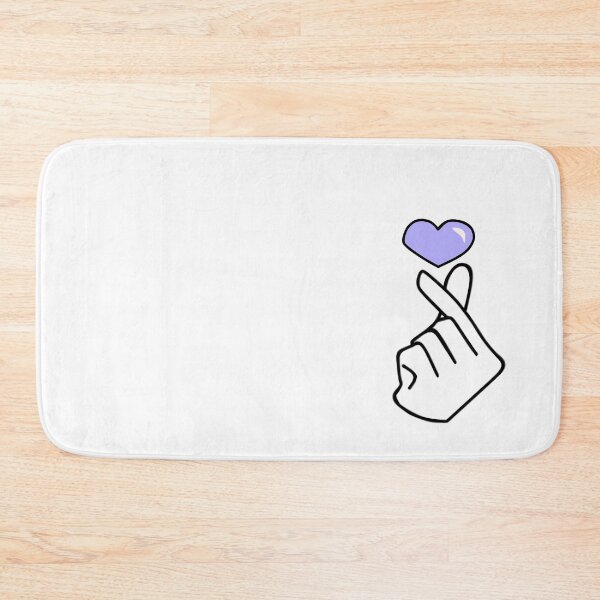 Item preview, Korean Finger Heart Kpop I purple you designed and sold by NoonaStudio.