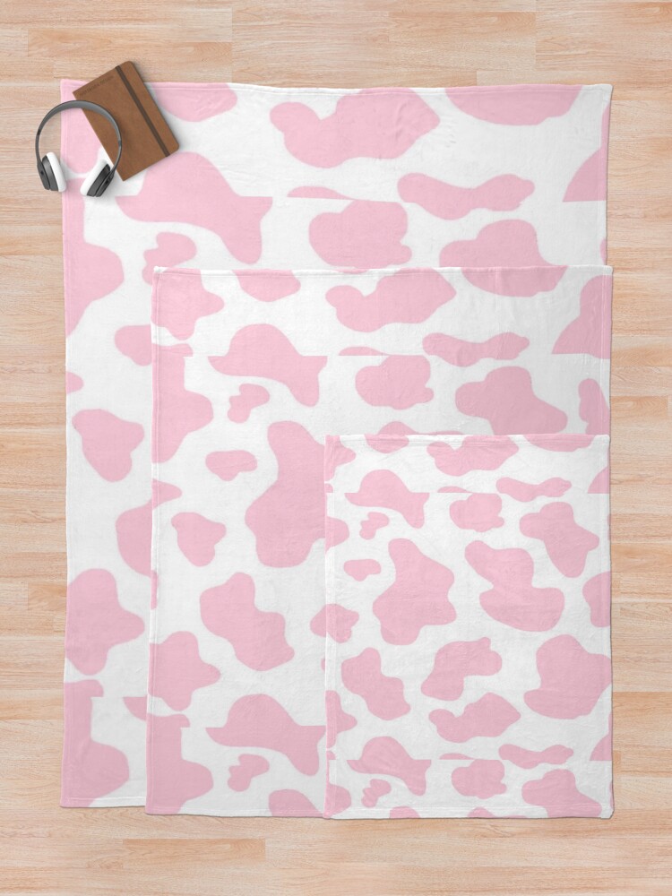 "pink cow print" Throw Blanket for Sale by sqftv Redbubble