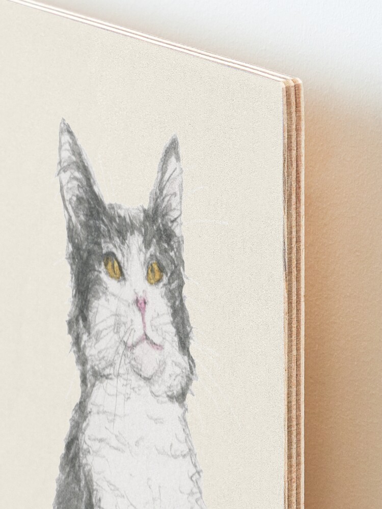 Alternate view of Kitty Mounted Print