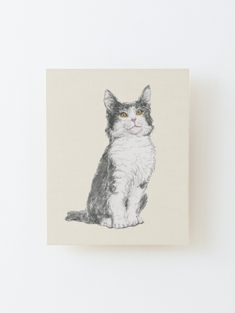 Alternate view of Kitty Mounted Print