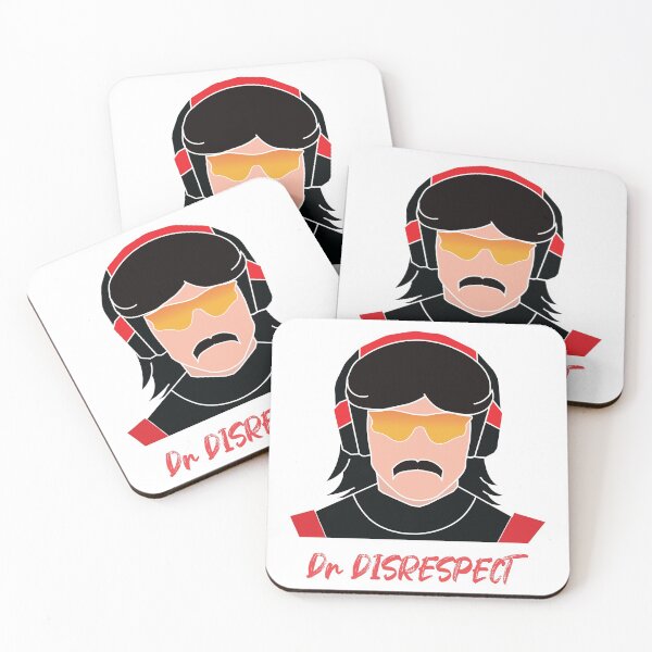 Item preview, Dr Disrespect design, graphic design, white designed and sold by Gaalaxyz.