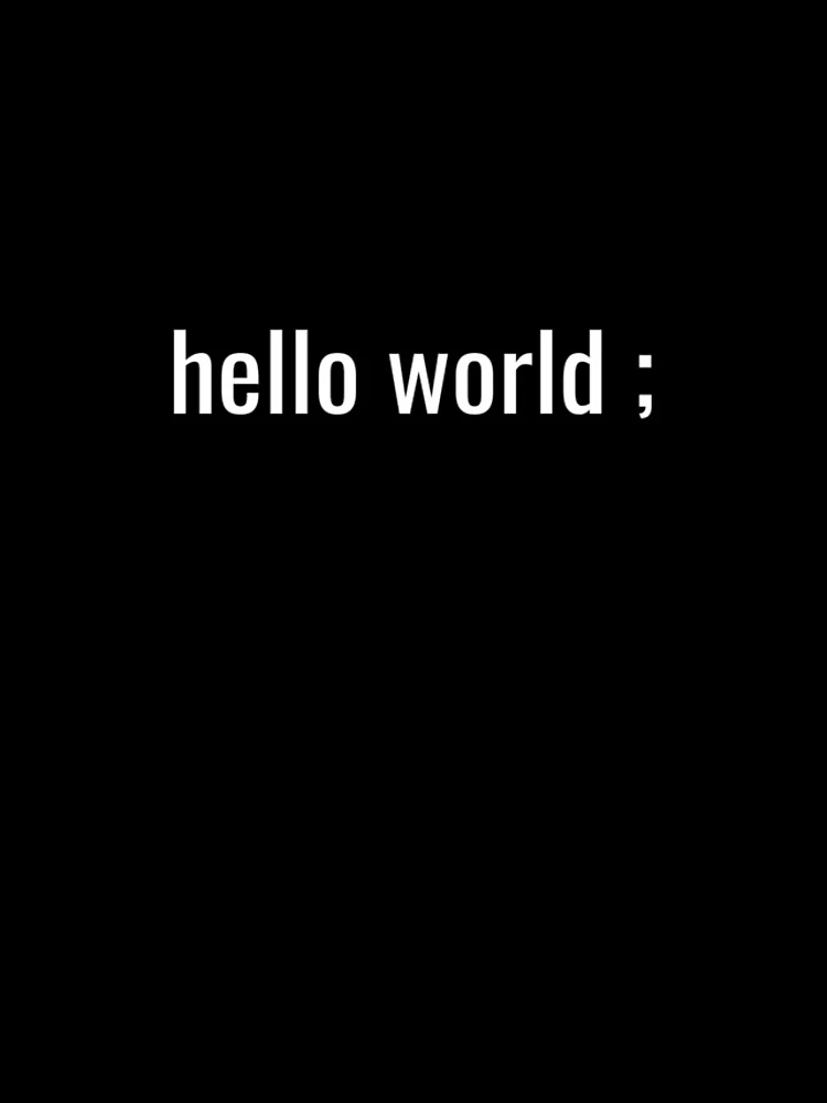 Thumbnail 4 of 4, iPhone Case, Hello World Programmer Coder Basic Text Design designed and sold by jacks-tees.