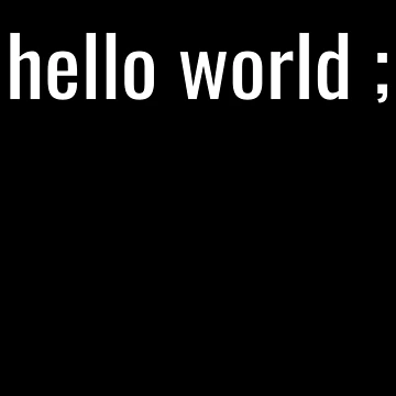Artwork thumbnail, Hello World Programmer Coder Basic Text Design by jacks-tees