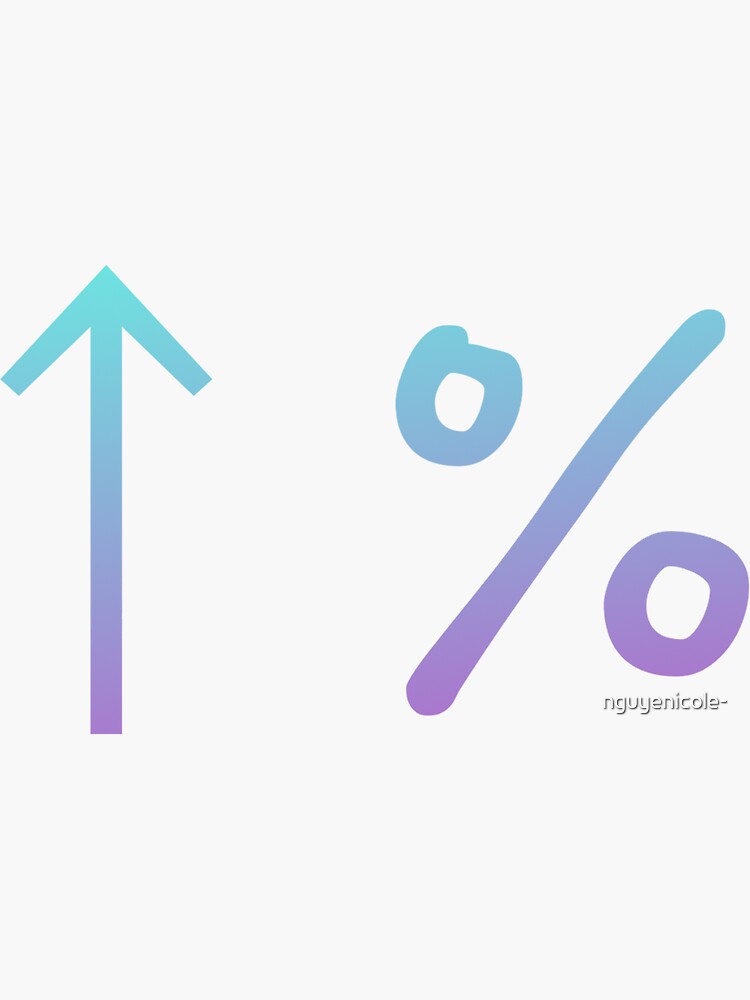 "stay vibrant percentage" Sticker for Sale by nguyenicole- | Redbubble