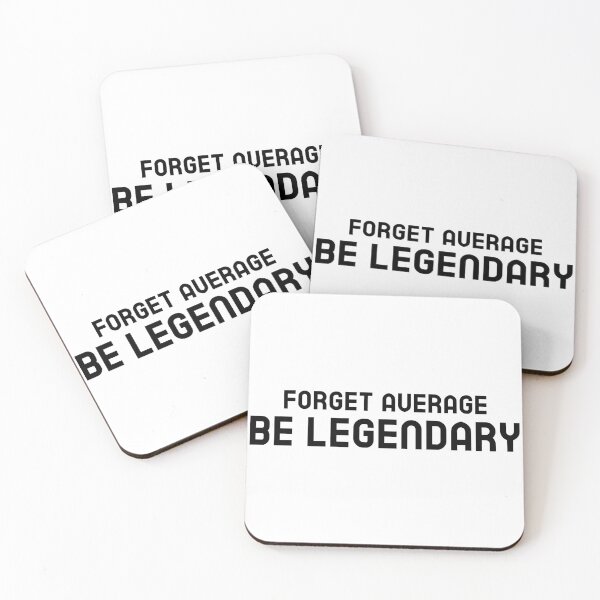 Item preview, Forget Average Be Legendary designed and sold by GymMotivation.