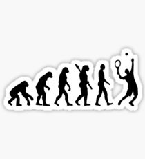 Evolution Tennis player Sticker