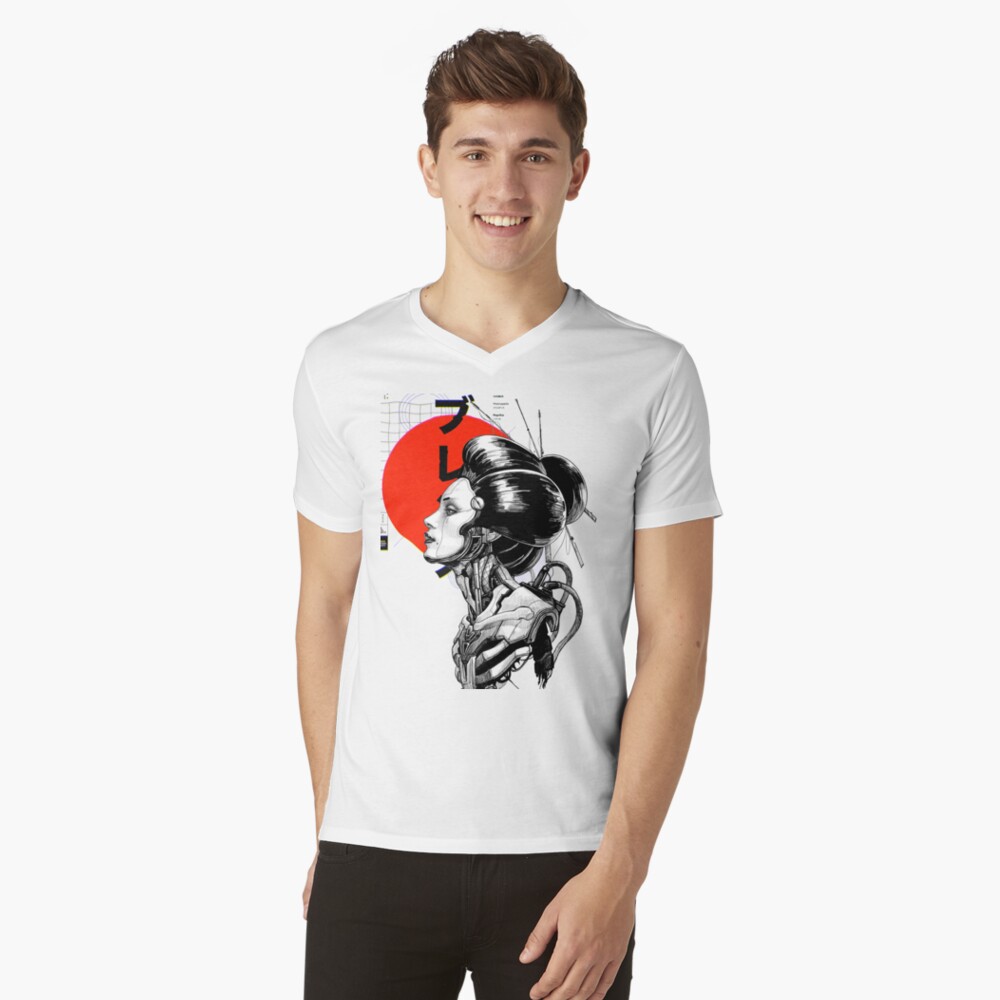 Aperçu de l'œuvre T-shirt col V créée et vendue par OWLvision33.