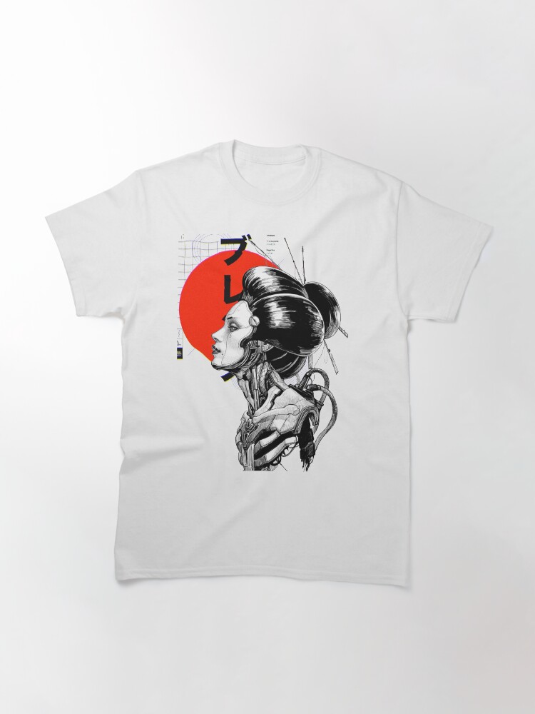 Aperçu 2 sur 7. T-shirt classique avec l'œuvre Cyberpunk Vaporwave japonais créée et vendue par OWLvision33.